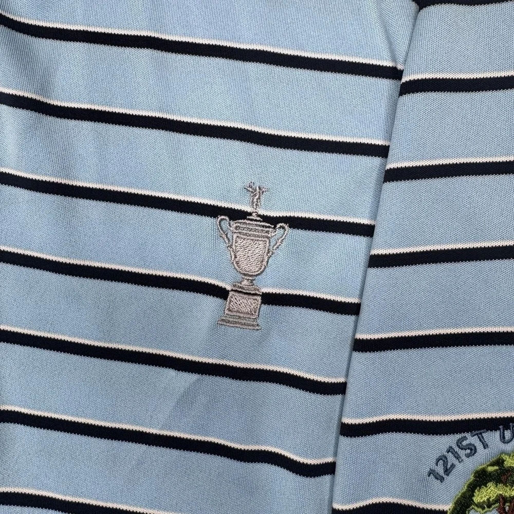 Polo Ralph Lauren Polo Shirt Mens M Wicking Torrey Pines 121 US Open Preppy